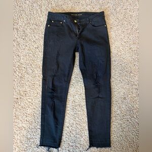 Michael Kors Dark Denim Jeans with Gold Accents